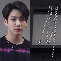 Korea Steel Jewelry 316l Stainless Steel Chain Necklace mens fashion silver color Necklace Hip Hop women Jewelry kpop Fashion Chain Necklaces