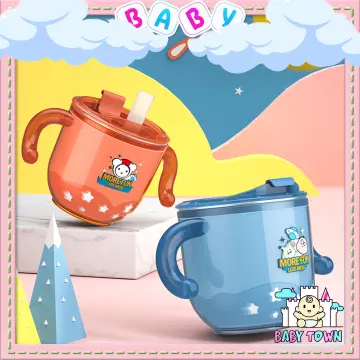 180ML Baby Kids Children Milk Cup Cartoon Creative Drink Water Cups Baby  Training Learn Drinkware Juice Cup Stainless Steel Mugs