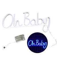 ไฟนีออน BOCO Oh Baby Oh-Baby Oh-Baby ไฟนีออน Led USB/ แบตเตอรี่ที่ใช้งานไม่สะท้อนแสงโคมไฟปากการูปหัวใจสำหรับตกแต่งเดสก์ท็อปได้อย่างสมบูรณ์แบบ