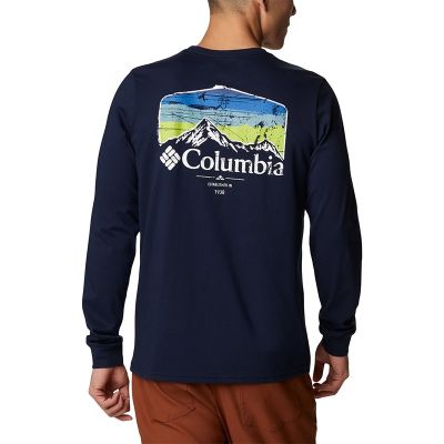 ใหม่ Columbia Columbia เสื้อยืดคอกลม แขนยาว ผ้าฝ้าย ใส่สบาย สําหรับผู้ชาย AE2271