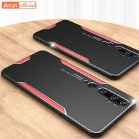 กล่องโลหะอลูมิเนียมระดับไฮเอนด์หรูหราสำหรับ Xiaomi Mi Note 10 Pro CC9 10เคสโทรศัพท์ซิลิโคนเคสแบบเนื้อด้านพิเศษสำหรับ Xiaomi Mi 9 Note 10 Lite A3 Coque