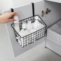 1PC Durable Bathroom Over Cabinet Door Hanging Storage Basket Holder Organizer Support Kitchen Tools Storage Shelves wall shelf