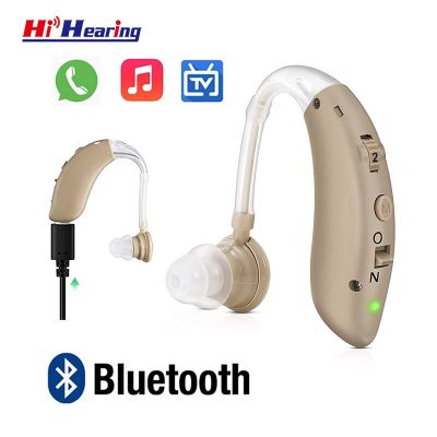 ZZOOI Rechargeable BTE Hearing Aid Intuis Sound Amplifier for Mild to Severe Hearing Loss Drop Shipping USB Mini Digital