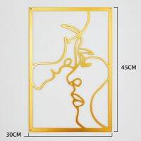 1pcs Wall Decoration Art Durable Golden Iron Metal Very Resistant To Dirt