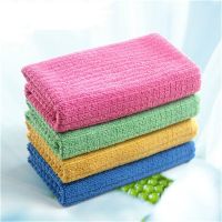 Anti-grease Bamboo Fiber Dish Cloth Washing Towel Absorbent dishwashing Kitchen Cleaning Wiping Rag