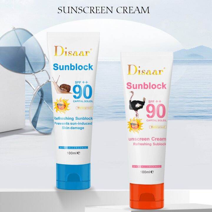 1pcs 100ml Snail Sunscreen Cream 100ml,Protection Face Cream Disaar