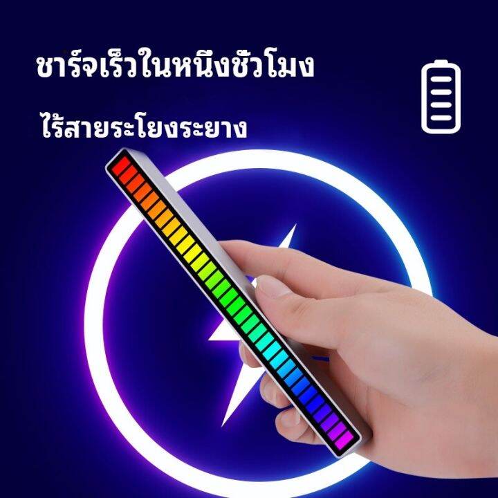 ไฟ-rgb-แสงจังหวะดนตรี-แสงโดยรอบ-ไฟสั่งงานด้วยเสียง-ไฟ-led-กระพริบตามจังหวะเพลง-ปิ๊กอัพแถบไฟ-rgb