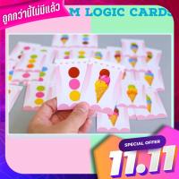 การ์ด ไอติม สอนลูกให้มอง sequence  คือ มองลำดับ ของสีที่เรียงกัน Popsicle cards teach children to look at sequence looking at the sequence of colors.