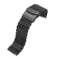 Black Silver 18mm20mm22mm24mm Stainless Steel Milanese Metal Watch Watchband Mesh Mesh Shark Bracelet Band Strap For Watch