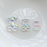 Transparent bear Flatback Cabochon Rhinestones Gems Non Hotfix Stones Crystal Applique 10pcs/20pcs -HF64