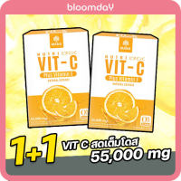 วิตามินซีสด เต็มโดส ผิวใส แบบชงน้ำ มานาวิตามินซี MANA VIT-C Plus Vitamin E ของแท้ สำหรับคนอยากผิวใส เสริมภูมิคุ้มกัน 55,000mg 1แถม1 ส่งฟรี Bloomday