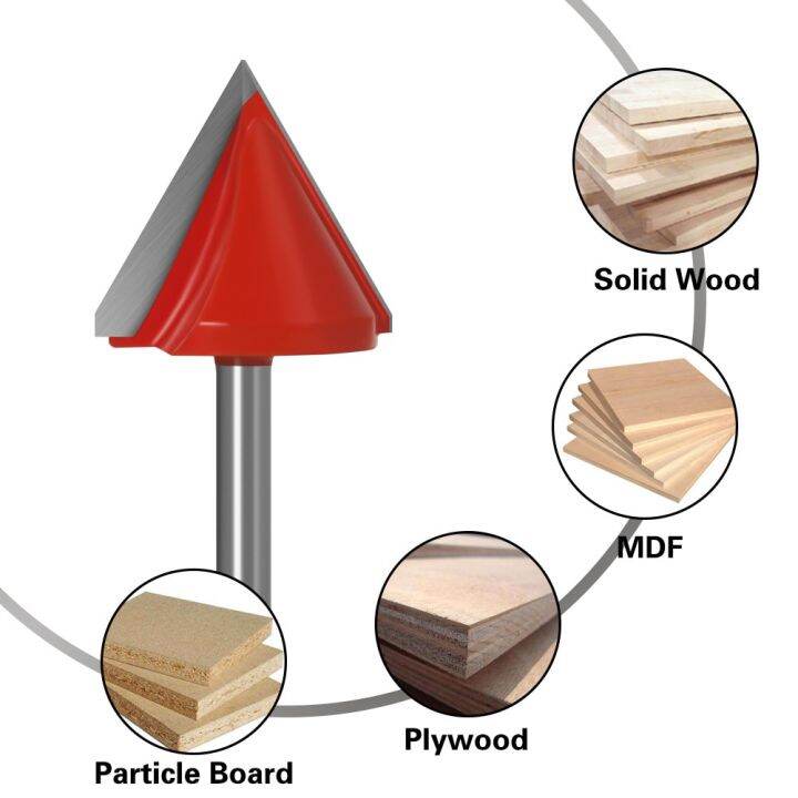 6mm-shank-v-bit-wood-cutters-cnc-เครื่องตัดมิลลิ่งคาร์ไบด์-3d-router-bits-สําหรับงานไม้-60r-90r-120r-150r-end-mill