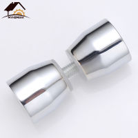 【CW】Myhomera Door Handle Glass Door Knob Puller Push Bathroom Shower Cabinet Handles Drawer Brushed Silver with mm Screw