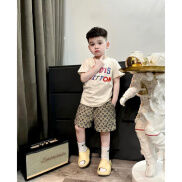 Áo thun gia đình LV hoạ tiết cho bé trai,gái, áo phông trẻ em unisex