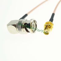 BNC male plug right angle to SMA female jack CONNECTOR RF Coaxial Pigtail RG316 cable high quality Low Loss Electrical Connectors