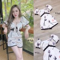 WILA Size M WL14 jumpsuit ทรงแขนตุ๊กตา