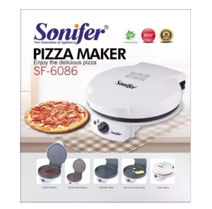 automatic Electric Pizza Maker Pan NonStick Multi Cooker 1500W Lazada
