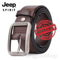 JeepSpirit เข็มขัดหนังวัวแท้100%เกรดAAA หัวอัลลอยด์ เข็มขัดผู้ชายเอว25-42นิ้ว เข็มขัดสไตล์วินเทจคาวบอย หรูหรามีระดับ (งานแท้ติดป้าย เกรดส่งออก)