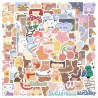 102 Pieces Cute Bear Cartoon Waterproof Home Deco Stickers Helmat Bicycle Laptop Decal Stickers