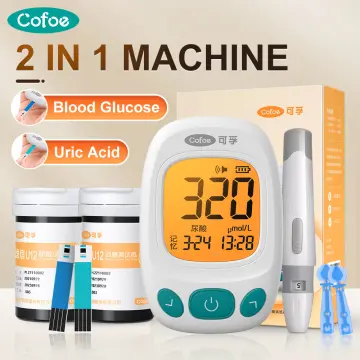 Yongrow medical 2in1 Uric Acid & Blood Glucose Meter for Diabetes
