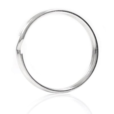 10X Quality 50Mm Keyring Split Ring Set Heavy Duty Large Nickel Key Loop Sprung Hoop