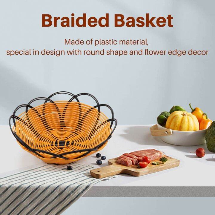 7-inch-plastic-braided-basket-fruit-vegetable-cookies-container-holder-black-amp-orange