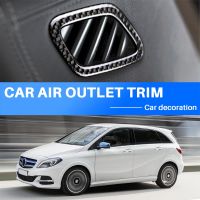 For a GLA CLA Class W176 X156 C117 Carbon Fiber Dashboard Air Condition Outlet Vent Cover Trim Accessories