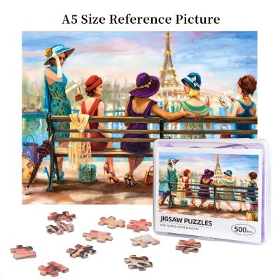 Girls Day Out Wooden Jigsaw Puzzle 500 Pieces Educational Toy Painting Art Decor Decompression toys 500pcs