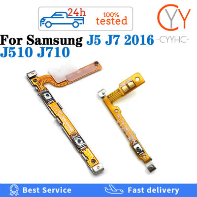 คุณภาพสูง Original สำหรับ Samsung Galaxy J7 J5 2016 J510 J510F J710 J710F ปริมาณปุ่มสวิตช์เปิดปิดปุ่ม Flex Cable Replacement Parts