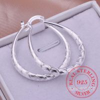 925 Sterling Silver Fish Pattern Circle Hoop Earrings For Women Lady Best Gift Fashion Charm High Quality Wedding Jewelry