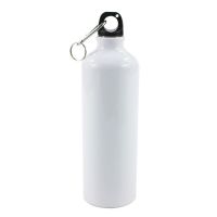 400/500/600/750Ml White Blank Sublimation Water Bottle With Carabiner Aluminum Outdoor Sport Kettle For Heat Press Print