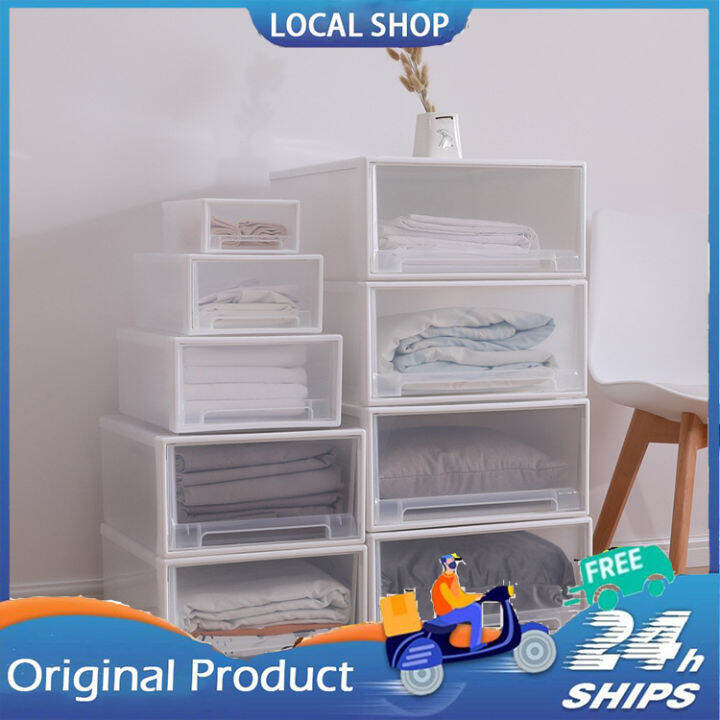 Multi functional storage Stackable drawer Plastic bedroom