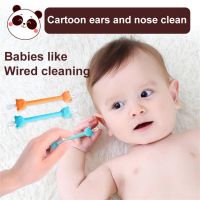 Silicone Baby Ear Spoon Double-headed Ear Wax Pickers Cleaning Stick Soft Baby Ear Scoop Ear Wax Curette Picker Ear Nose Cleaner