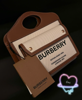 A.L.I.C.E Burberry pocket bag กระเป๋าใส่กระเป๋า tote bag ผู้หญิง มินิ