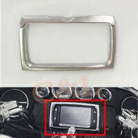 รถจักรยานยนต์ Chrome วิทยุ Trim Bezel Center สเตอริโอ Accent สำหรับ Harley 14-Up Electra Glide FLH