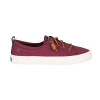 Sperry รุ่น Crest Vibe Linen รองเท้าผ้าใบ ผู้หญิง สี Wine - STS84551