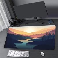 แผ่นรองเมาส์สำหรับเล่นเกม แผ่นรองเมาส์สำหรับเล่นเกม Art Scenic Desk Pad แผ่นรองเมาส์ XXL แผ่นรองแป้นพิมพ์ 900x400 มม