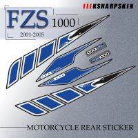 Motorcycle Accessories Rear Fairing Motor Number Board 3D Stickers Gel Protector For Yamaha FZS1000 Fazer 2001-2005 fzs 1000