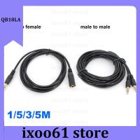 ixoo61 store 1.5/3/5m 3.5mm 3pole Audio Male to male Female Jack Plug Stereo Aux Extension connector Cable Cord for Phone Headphone Earphone