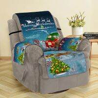 2021Christmas Sofa Cover 3D Digital Printed Slipcovers Santa Claus Couch Cover for Living Room 123 Seater Armchair Protector