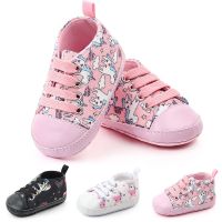 Hot Sale Cute Baby Girl Shoes Toddler Non-Slip Carvas Flats Shoes Cotton Newborn Anti Slip Sandals 0-18 Months