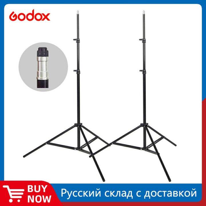 2ชิ้น-godox-302ขาตั้งกล้องขาตั้งหลอดไฟ200ซม-พร้อมหัวสกรู1-4พร้อมตัวยึดแฟลชขั้วหลอดไฟขาตั้งกล้อง