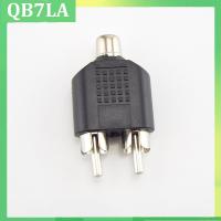 2 RCA Y Splitter Connector AV Audio Video Plug Converter Cable Male Female Plug 2 in 1 Adapter QB7LA