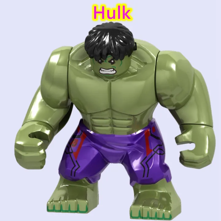 miniตัวเลข-avengers-big-hulk-bruce-banner-spiderman-บล็อกตัวต่อของเล่นสำหรับเด็ก