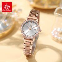 Fate Love Jam Tangan Perempuan Wanita Original Waterproof Quartz Movement Stainless Steel Analog Luminous Calendar Business Fashion Luxurious Women Watch 903 【BYUE】