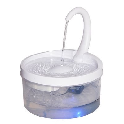 Pet Cat Fountain LED Blue Light USB Powered Automatic Water Dispenser Cat Feeder Drink Filter For Cats Dogs Pet Supplier