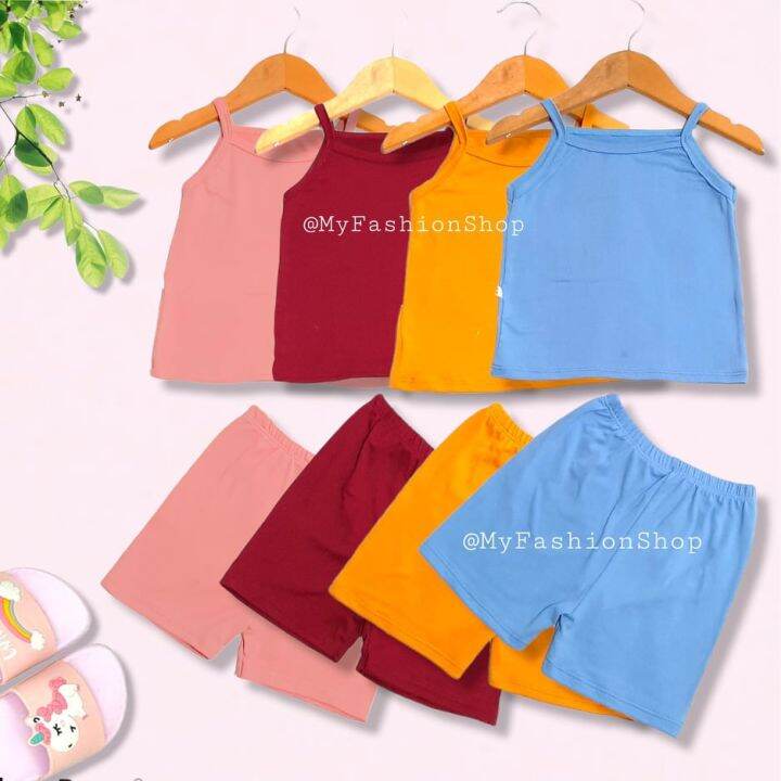 MFS | SOFIA Plain Spaghetti and Short Terno for Kids Teens ...