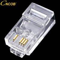 【HOT SALE】 legoalbest mall Cncob Rj45 8p4c ตัวเชื่อมต่อเครือข่ายการตรวจสอบ RJ-45 Cat5e ตัวเชื่อมต่อสายเคเบิลเครือข่าย Crimp Crystal Ethernet ปลั๊กแบบแยกส่วน