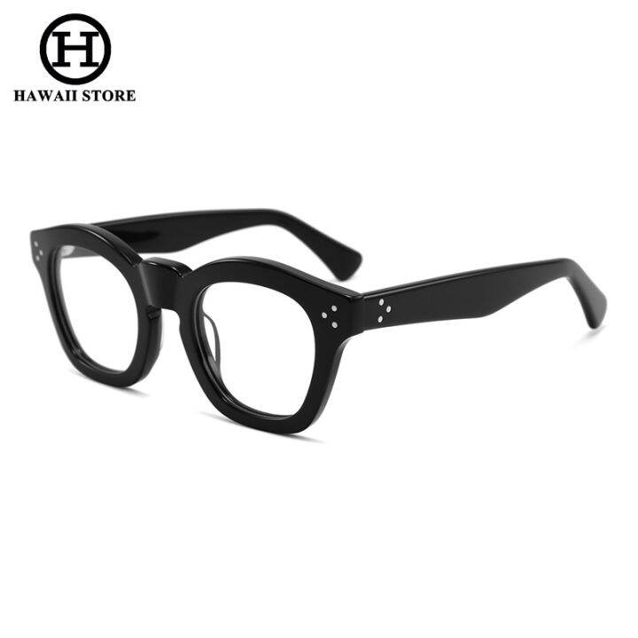 HAWAII Acetate Eyewear For Men Women / Three Dots Rivets Cool Eyewear