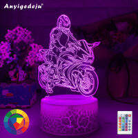 3d โคมไฟรถจักรยานยนต์ Racer Jonathan Rea Action Figure Nightlight สำหรับตกแต่งบ้าน Cool แฟนวันเกิดของขวัญ Led Night Light